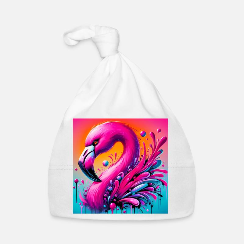 Flamingo Baby Bio-Mütze