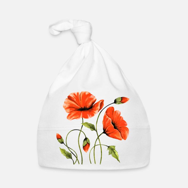 Blumen Baby Bio-Mütze
