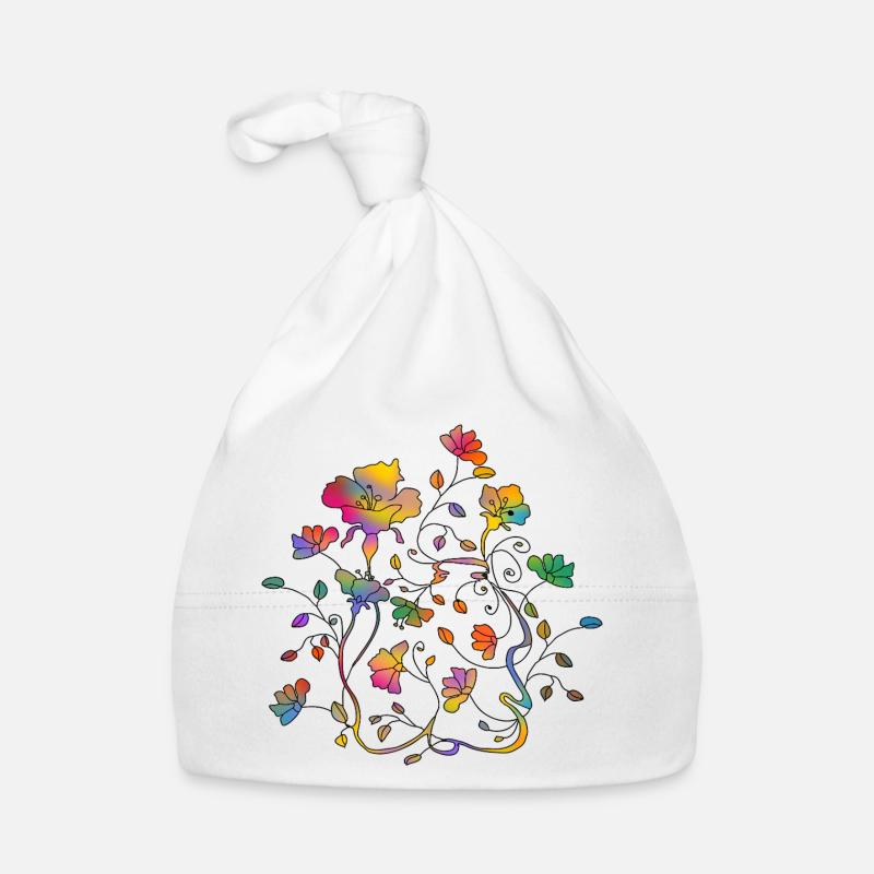 Blumen Baby Bio-Mütze