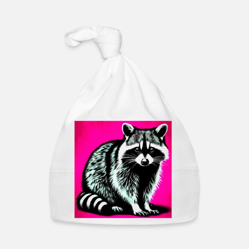 Waschbär Baby Bio-Mütze