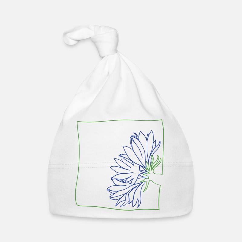 Cornflower minimalist Organic Baby Cap