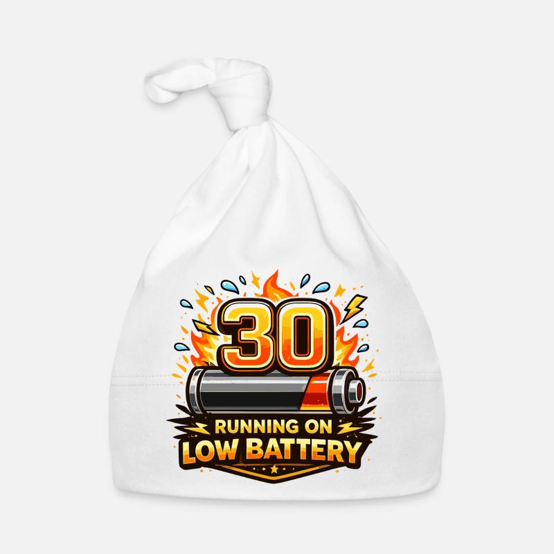 30: Runs on Low Battery Organic Baby Cap