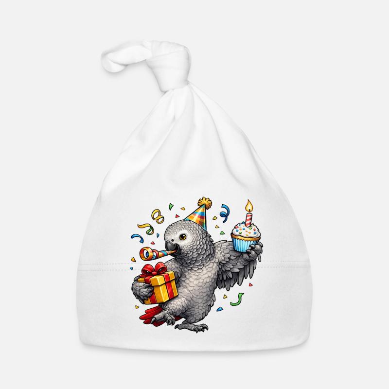 Graupapagei Geburtstag Baby Bio-Mütze
