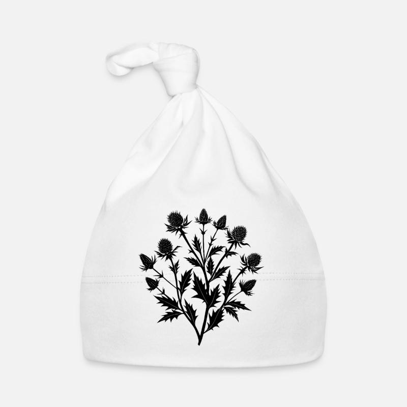 Bouquet de branche de chardon écossais Bonnet bio Bébé