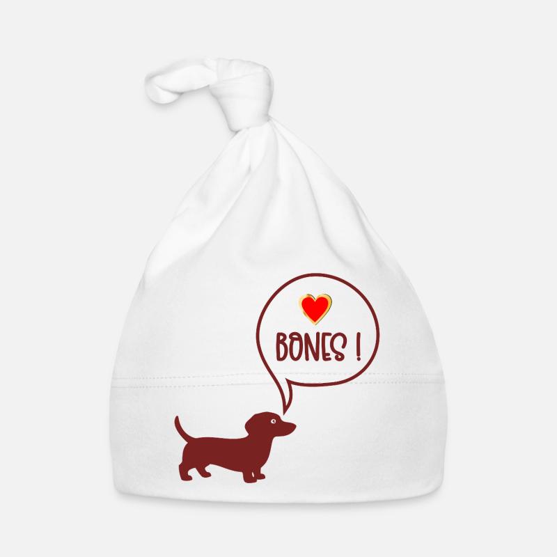 Teckel à os de mâcher Bonnet bio Bébé