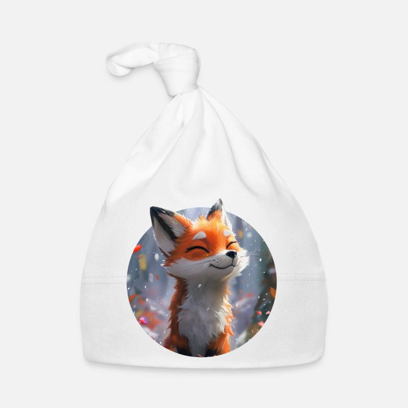 Cute Fox Organic Baby Cap