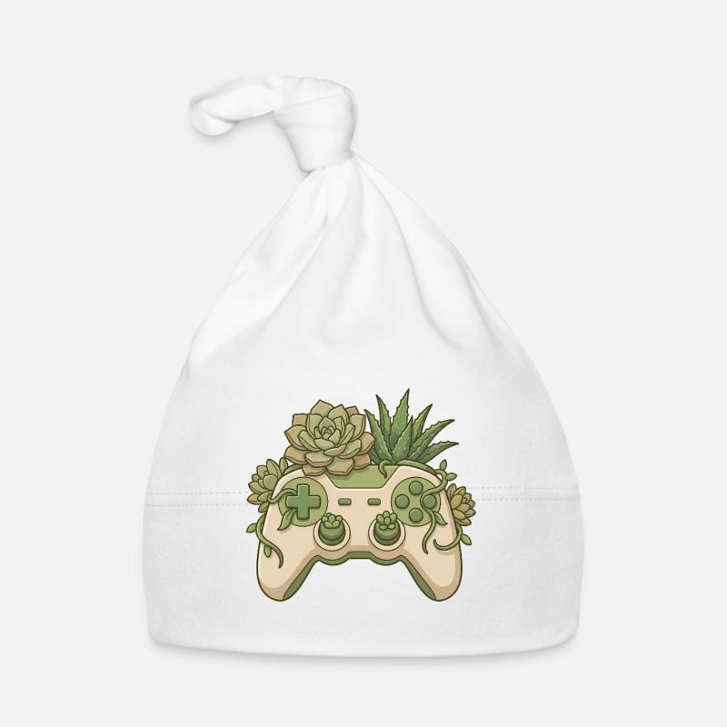Succulent Controller - Cute Gaming Sticker Organic Baby Cap