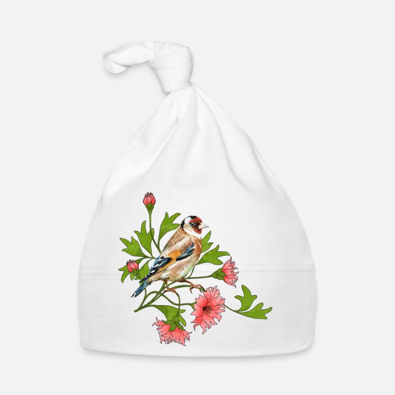Colorful bird Organic Baby Cap