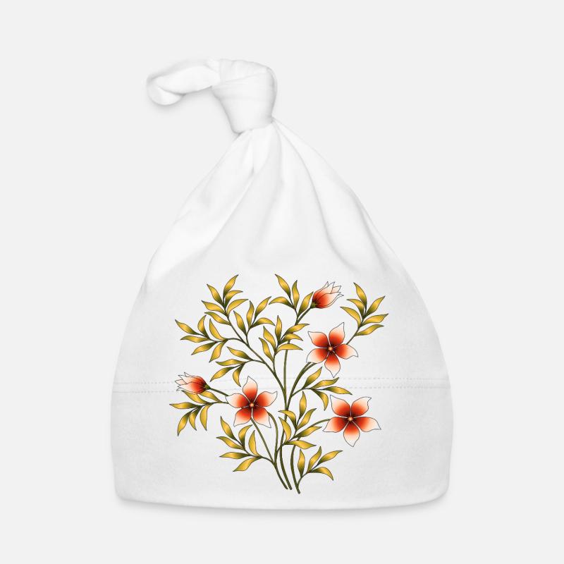 Blumen Baby Bio-Mütze