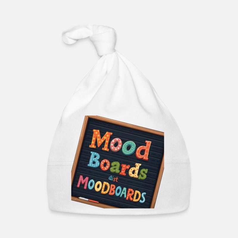 Mood Boards Typographie colorée Bonnet bio Bébé