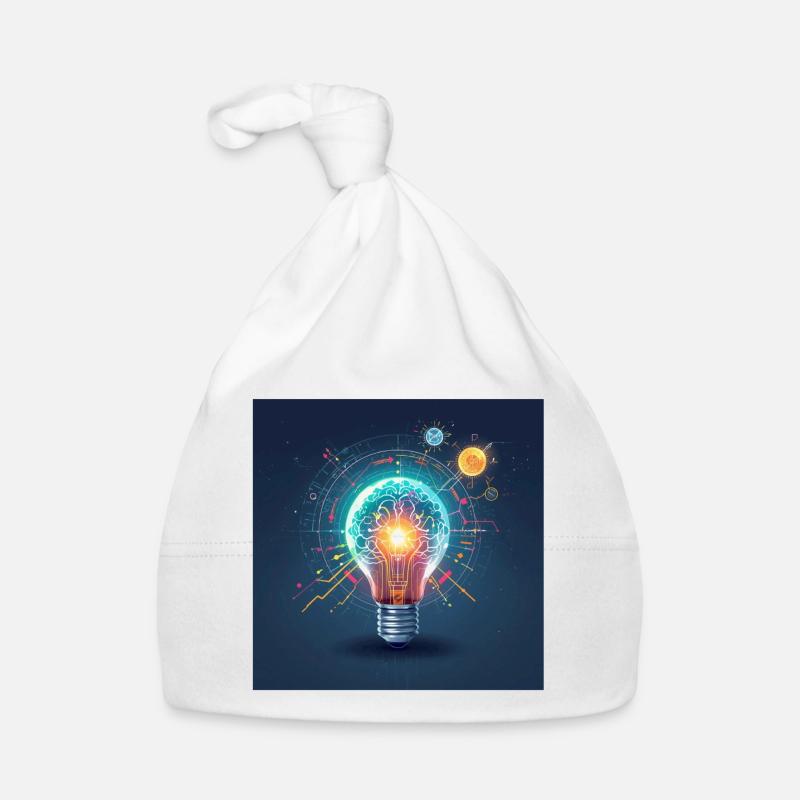 Neon Brain Lamp Innovation Organic Baby Cap