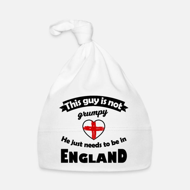 Red England Heart Organic Baby Cap