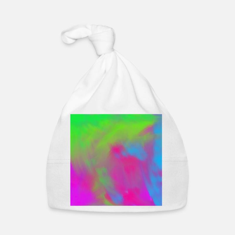 Explosion de gradient de colorant néon vif Bonnet bio Bébé