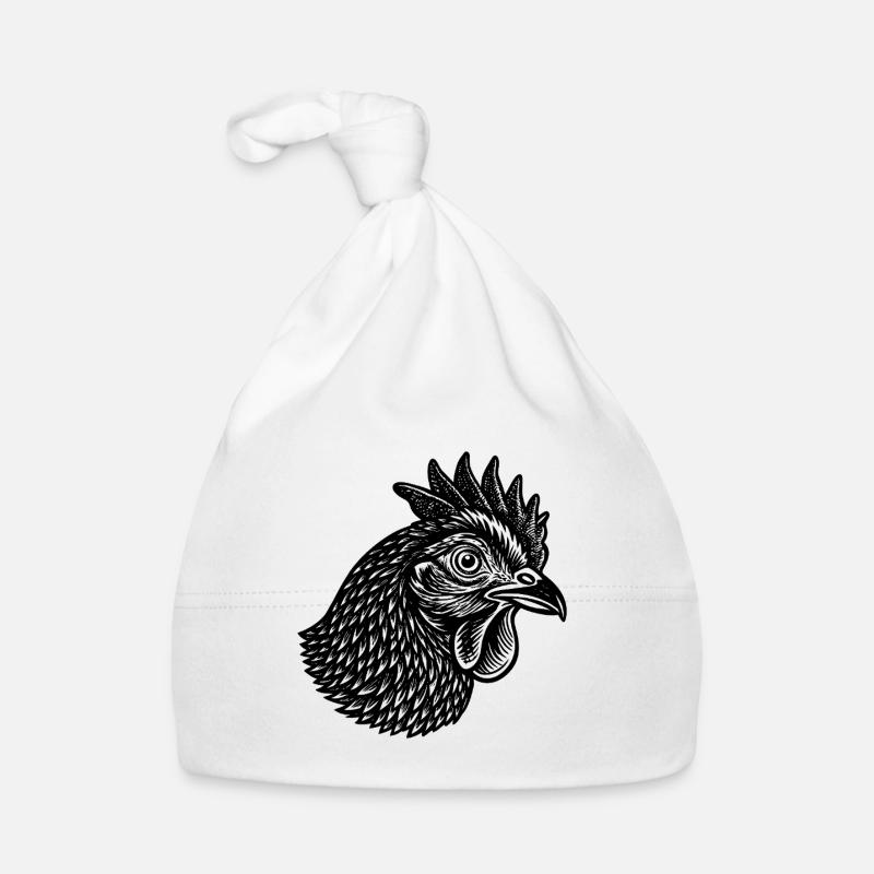 Tête de poulet Bonnet bio Bébé