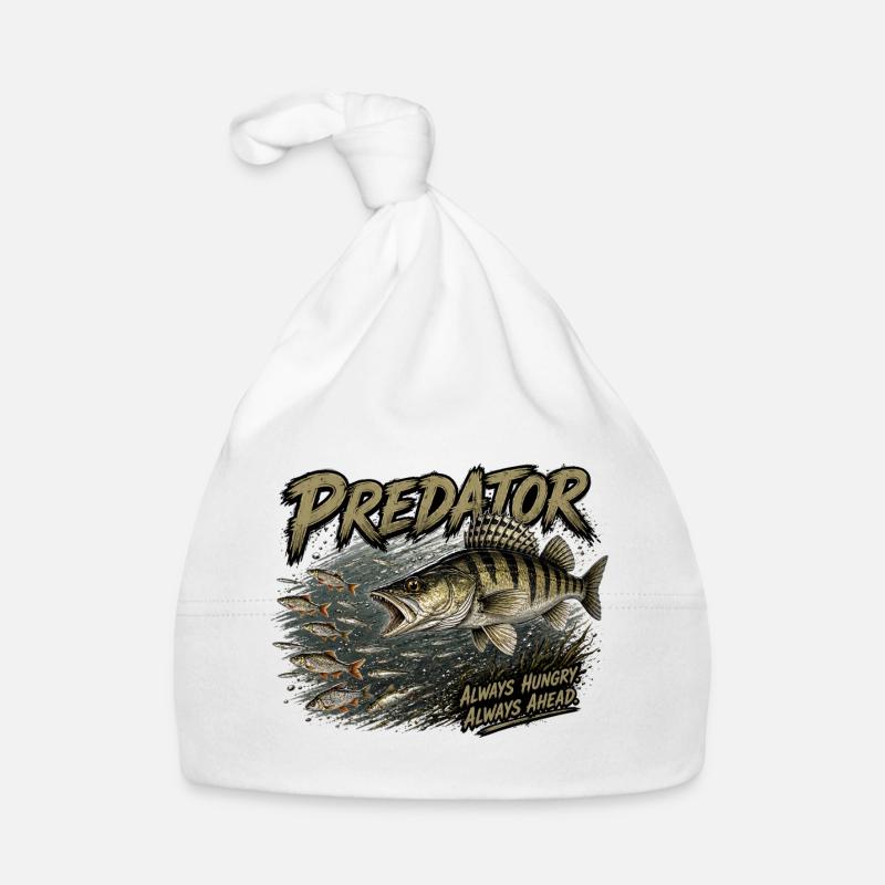 Fressfisch-Zander-Angriffs-Design Baby Bio-Mütze