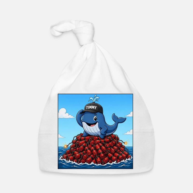 Timmy der Wal Baby Bio-Mütze