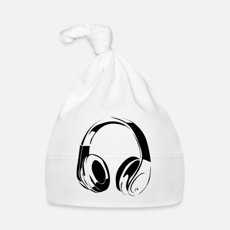 Vintage-DJ-Kopfhörer Baby Bio-Mütze