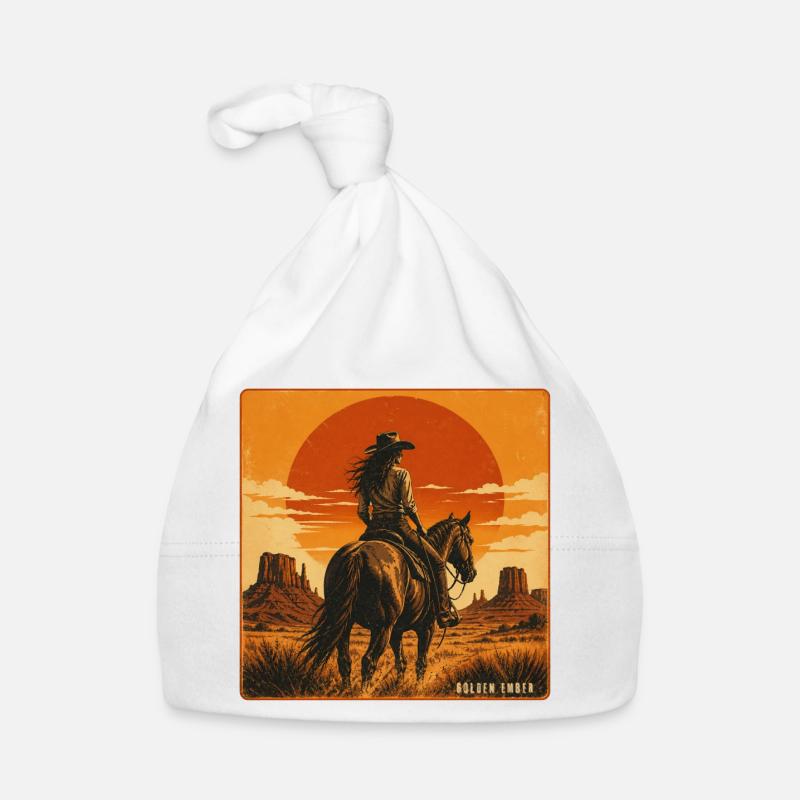 Coucher de soleil du Cheval Braise d’Or Bonnet bio Bébé