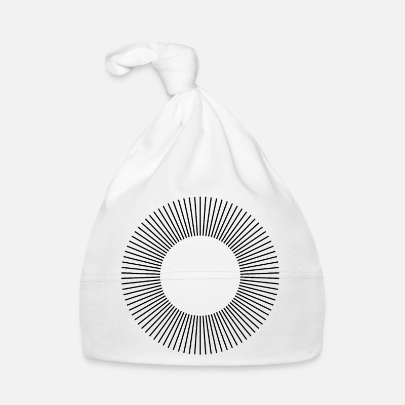 Conception de la composition des cercles de lignes Bonnet bio Bébé