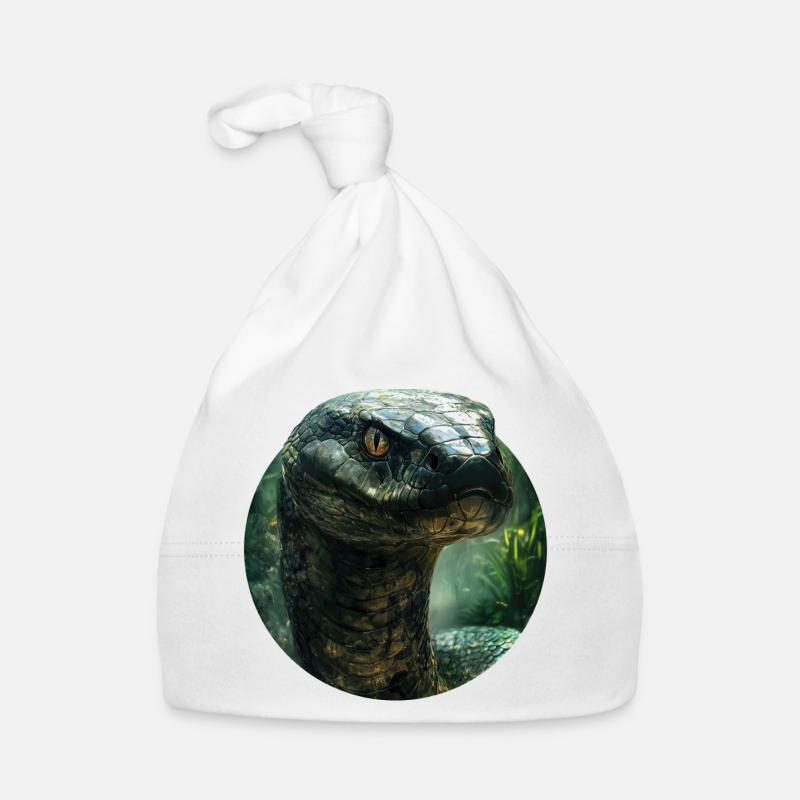 Snake Design Organic Baby Cap
