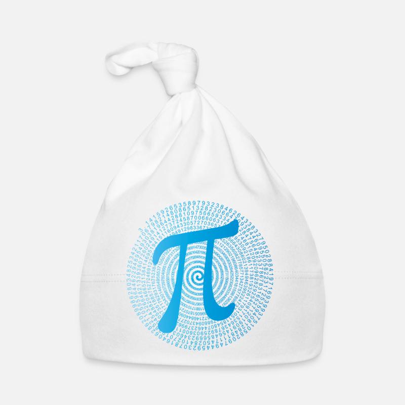 π (pi) in Data Spiral Baby Bio-Mütze