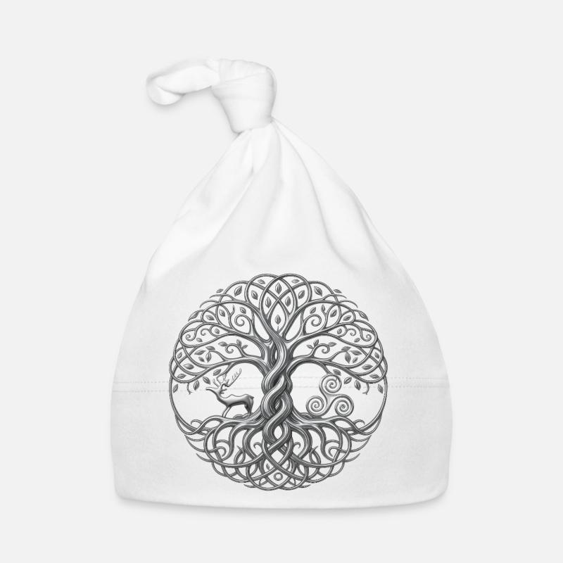 Arbre-Monde Yggdrasil Bonnet bio Bébé