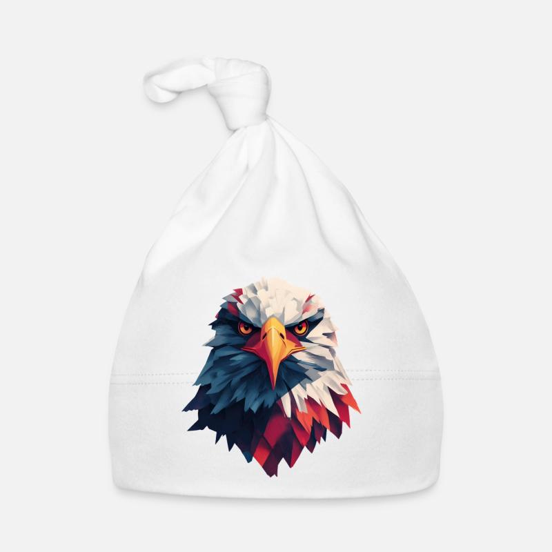 Majestic eagle piercing gaze Organic Baby Cap