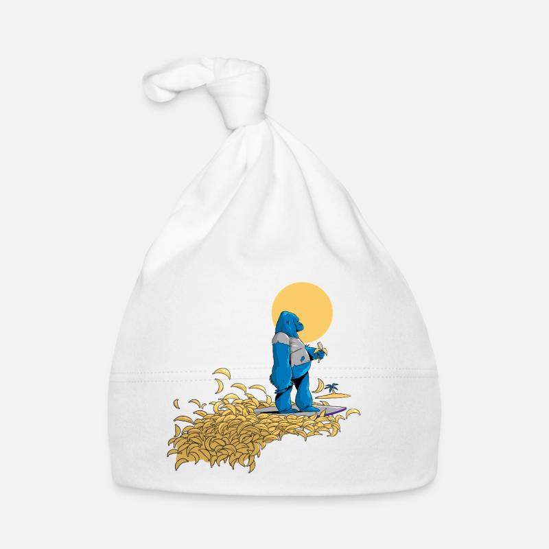 Banana Dream (without text) Organic Baby Cap