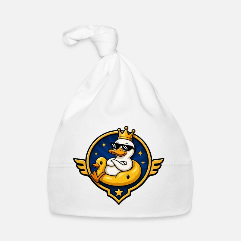 King Duck with Sunglasses Organic Baby Cap