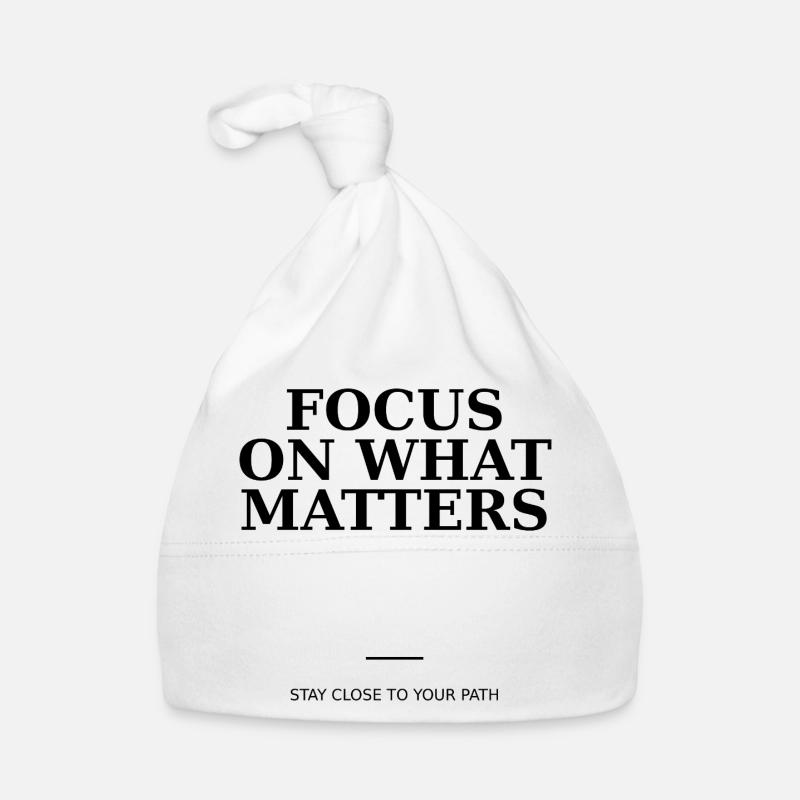 Focus On What Matters - Bonnet bio Bébé - blanc