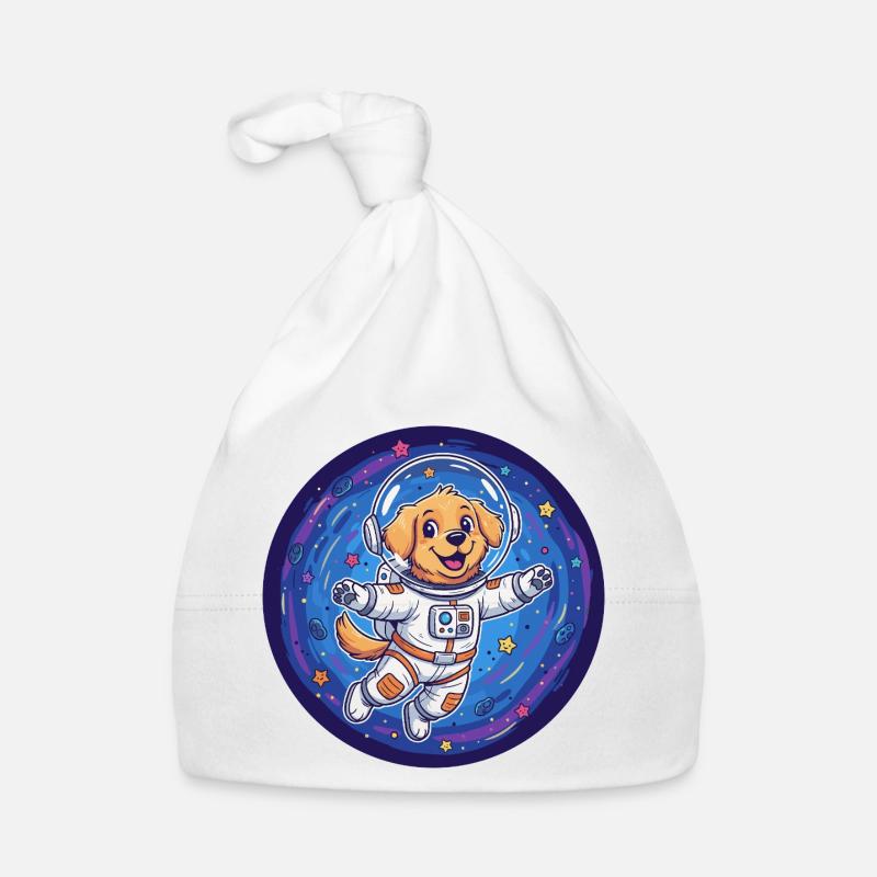 Chien de l’espace en combinaison d’astronaute Bonnet bio Bébé