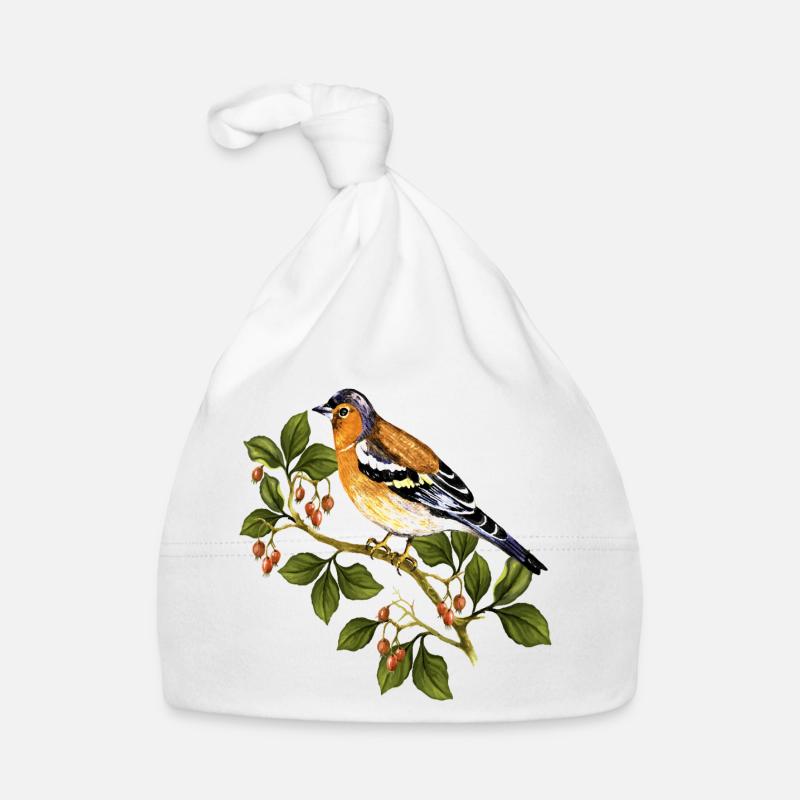 Bunter Vogel Baby Bio-Mütze