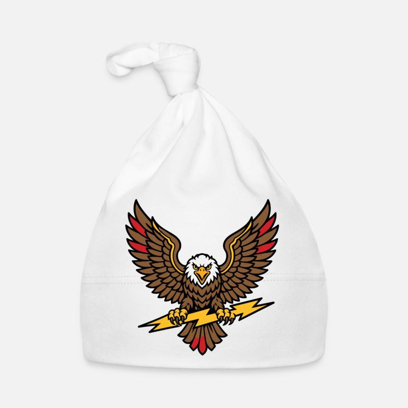 Alter-Schule-Tattoo-Stil Lightning Eagle Baby Bio-Mütze