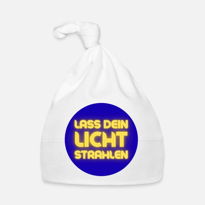 Lass Dein Licht Strahlen Neon Baby Bio-Mütze