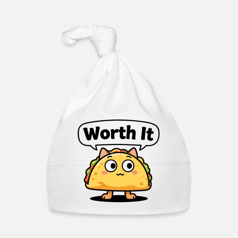 Expressive taco cat – even "Worth It" Organic Baby Cap
