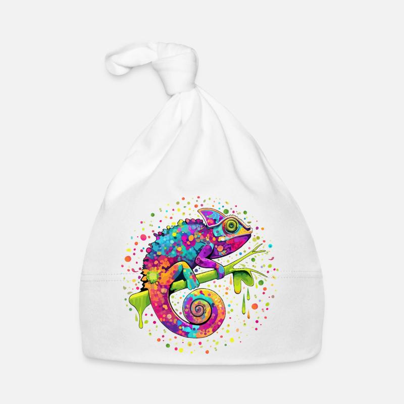 Fantasme de l’aquarelle caméléon Bonnet bio Bébé