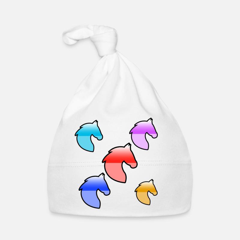 horses Organic Baby Cap