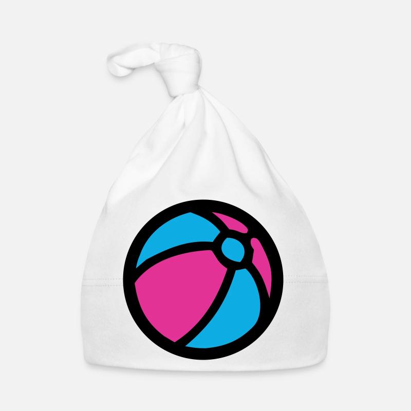 Wasserball Strand Sommer Icon Baby Bio-Mütze