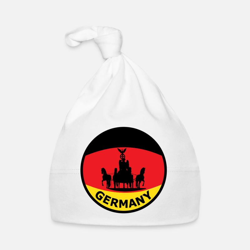 Silhouette du char du drapeau allemand Bonnet bio Bébé