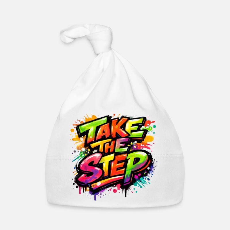 Take_the_Step Organic Baby Cap