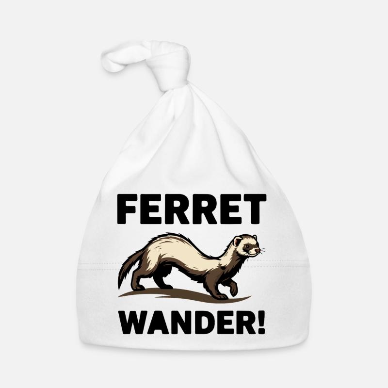 Ferret Wander Ferret Exploration Browsing Organic Baby Cap