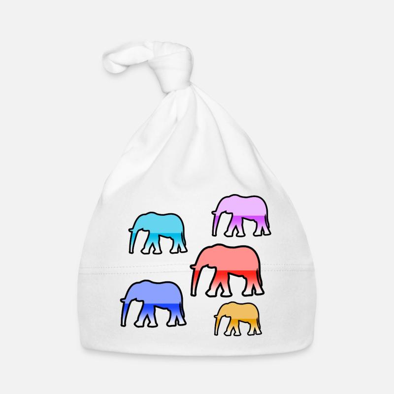 Éléphants Bonnet bio Bébé