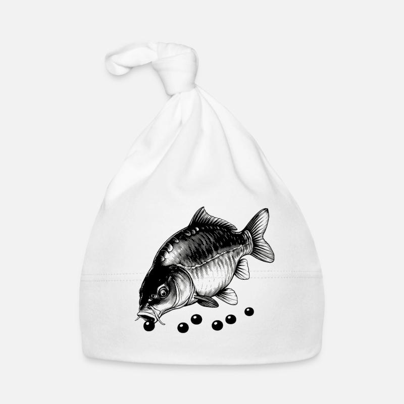 Carp at lunch Organic Baby Cap