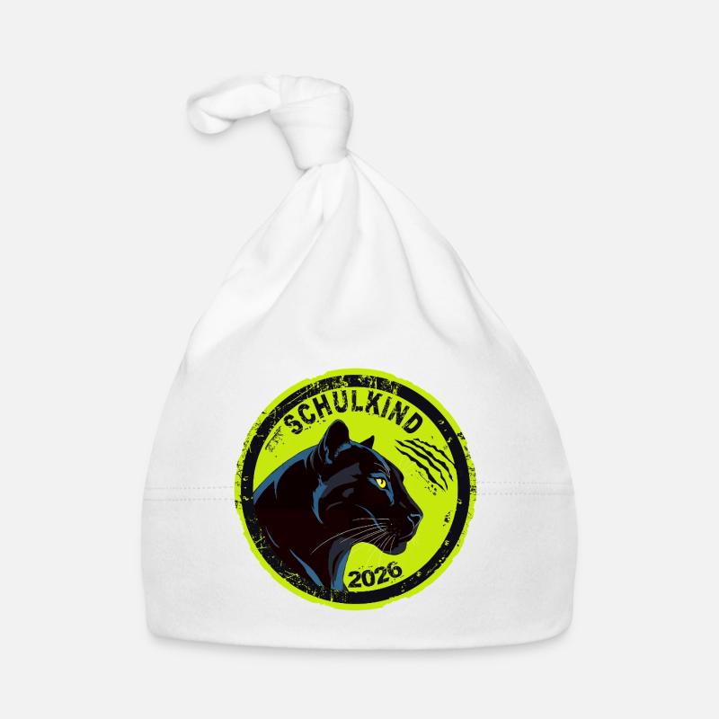 Schwarzer Panther Schulkind 2026 Einschulung Cool Bonnet bio Bébé