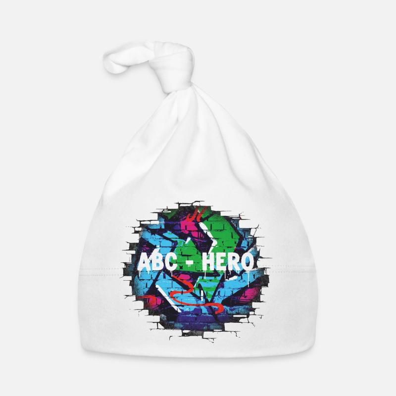 ABC HERO Graffiti Wall Design Bonnet bio Bébé