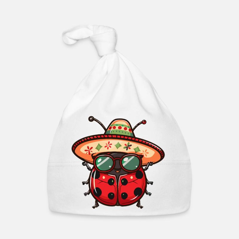 Marienkäfer Sombrero Baby Bio-Mütze