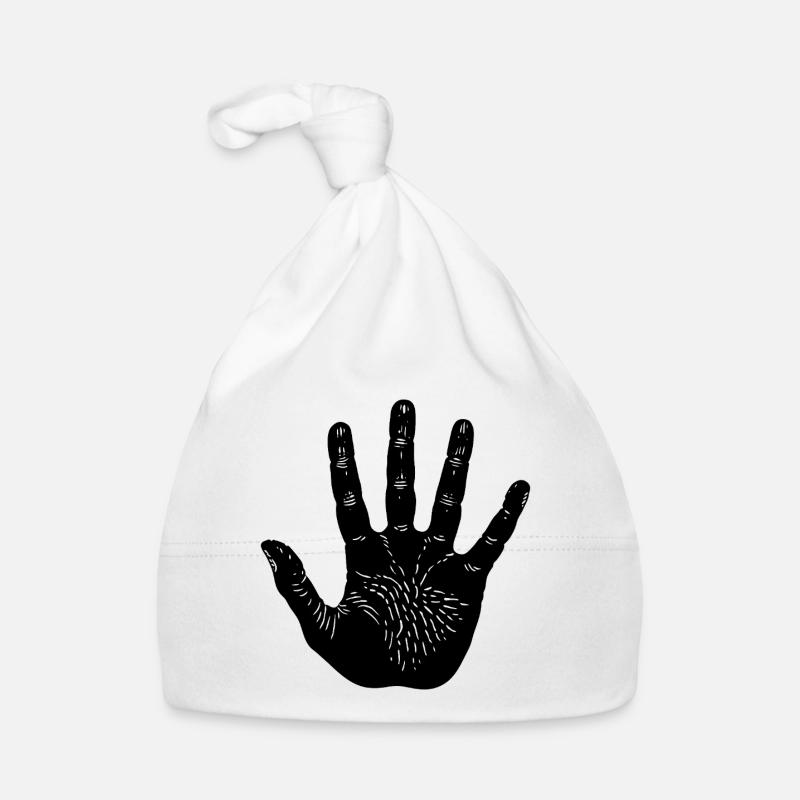 Handabdruck Baby Bio-Mütze