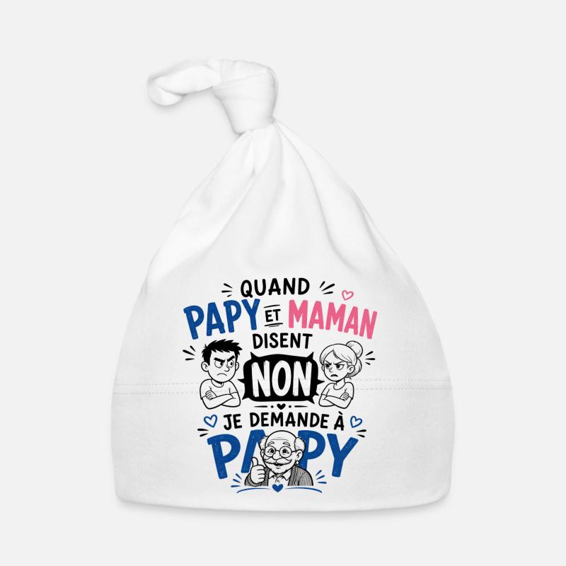 Je demande à Papy ! Bonnet bio Bébé