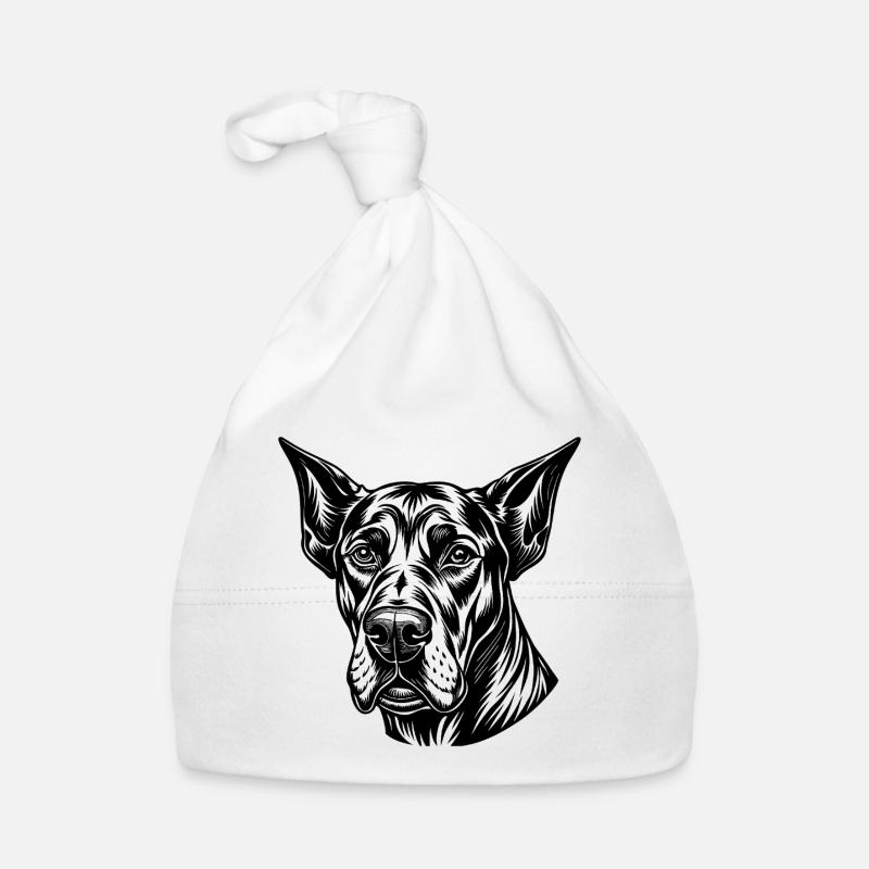 Great dane dog Organic Baby Cap