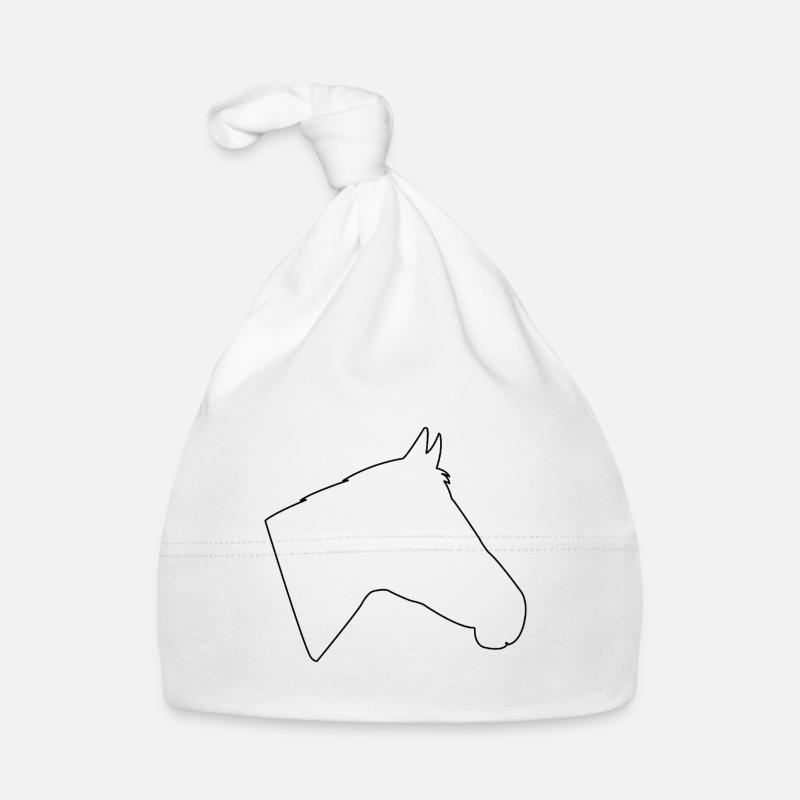 Pferdekopf Baby Bio-Mütze